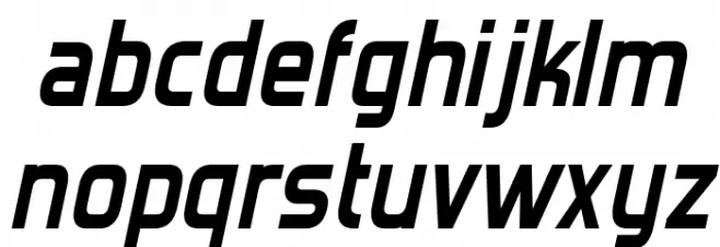 Forgotten Futurist Bold Italic Fonte MINÚSCULAS