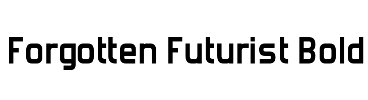 Forgotten Futurist Bold Fonte