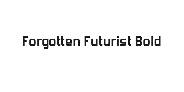 Forgotten Futurist Bold Logo
