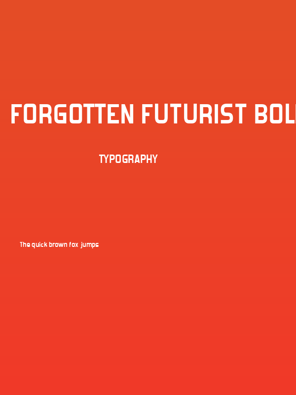 Forgotten Futurist Bold Poster