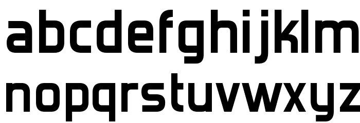 Forgotten Futurist Bold Font LOWERCASE