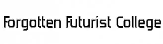 Forgotten Futurist College  font caratteri gratis