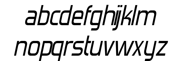 Forgotten Futurist Italic Font LOWERCASE