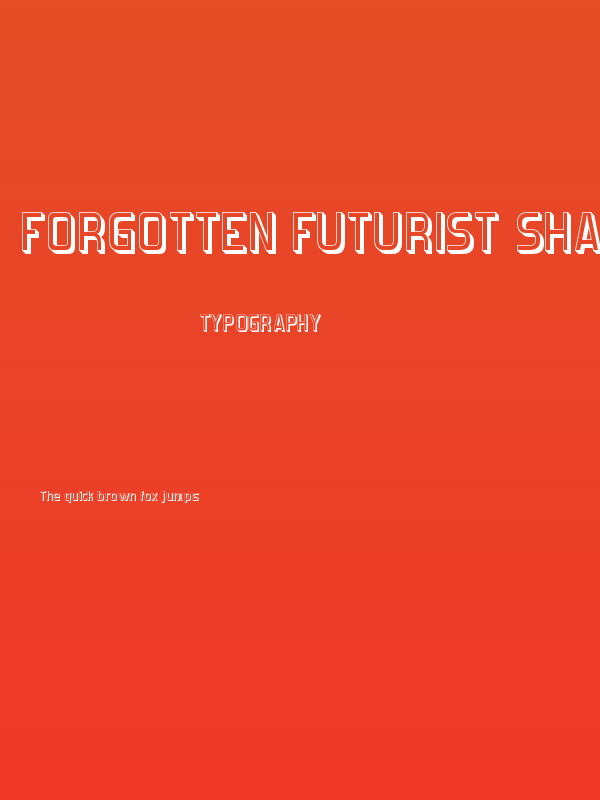 Forgotten Futurist Shadow Poster