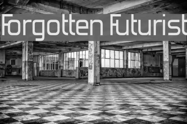 Forgotten Futurist Font examples