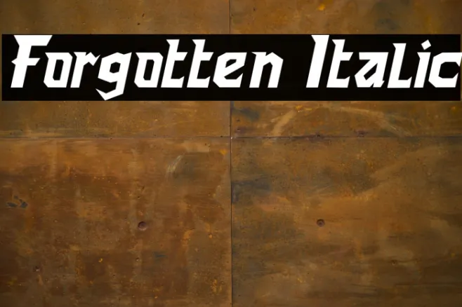 Forgotten Italic Example 2