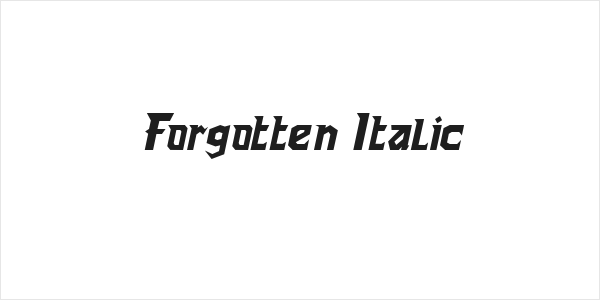 Forgotten Italic Logo