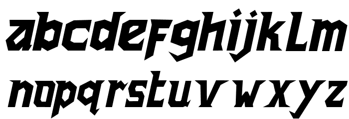 Forgotten Italic Font LOWERCASE