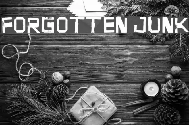 Forgotten Junk Fonte examples