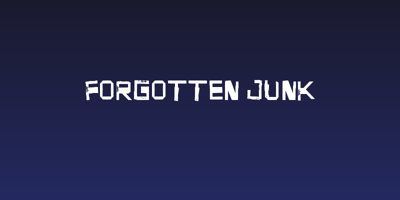 Forgotten Junk Social Header