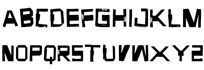 Forgotten Junk Font LOWERCASE