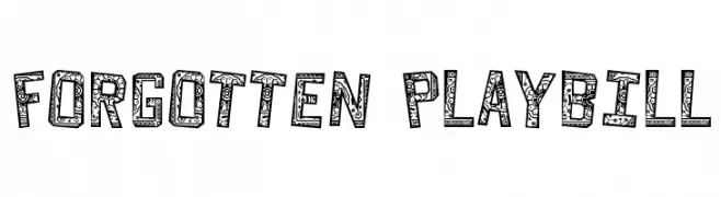Forgotten Playbill  font caratteri gratis