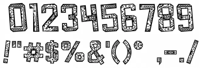 Forgotten Playbill Font OTHER CHARS