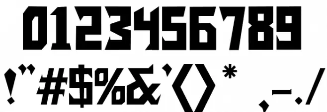 Forgotten Font Alte caractere