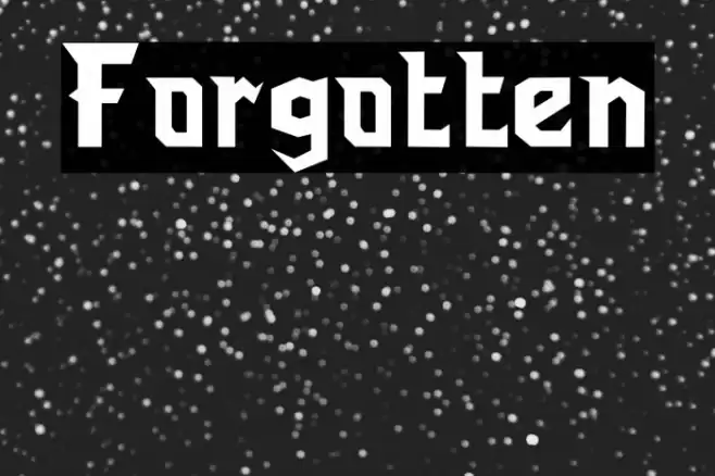 Forgotten Font examples