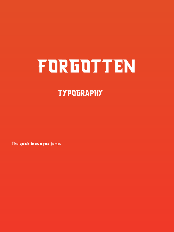 Forgotten Poster
