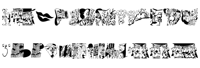 ForgottenArtOne Font LOWERCASE