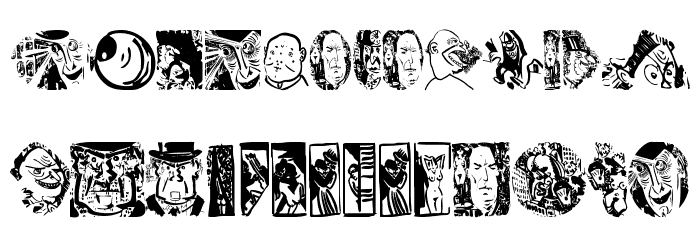 ForgottenArtTwo Font LOWERCASE