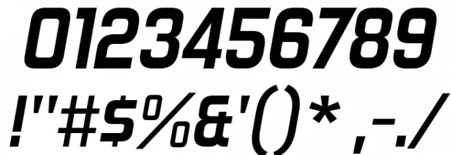 ForgottenFuturistRg-BoldItalic Font OTHER CHARS