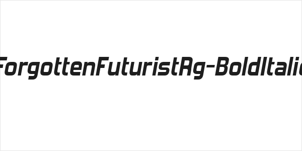 ForgottenFuturistRg-BoldItalic Logo
