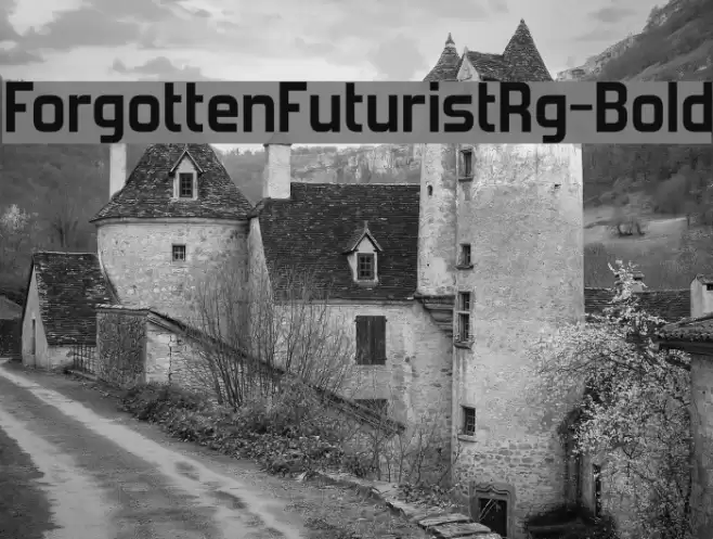 ForgottenFuturistRg-Bold Font examples