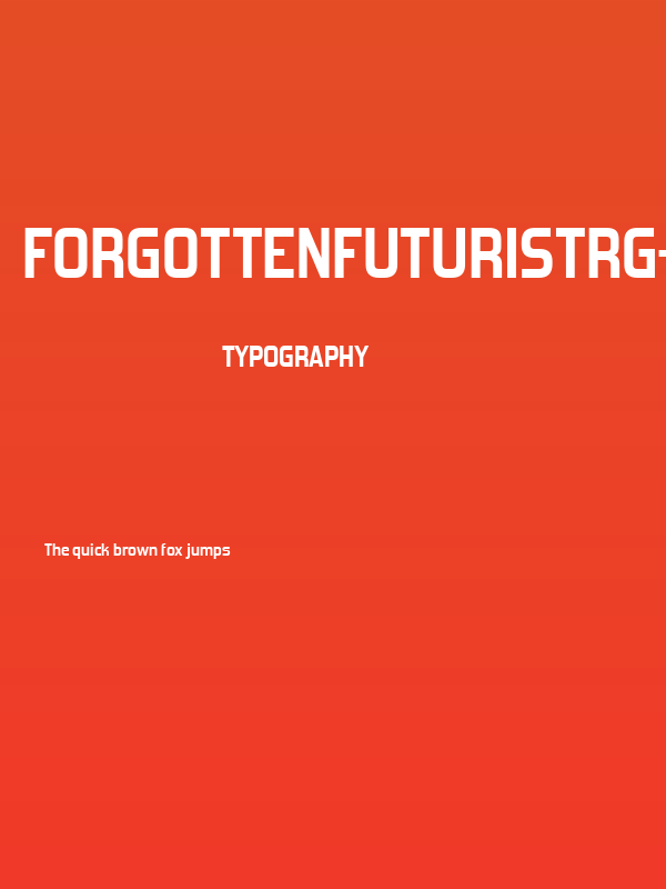 ForgottenFuturistRg-Bold Poster