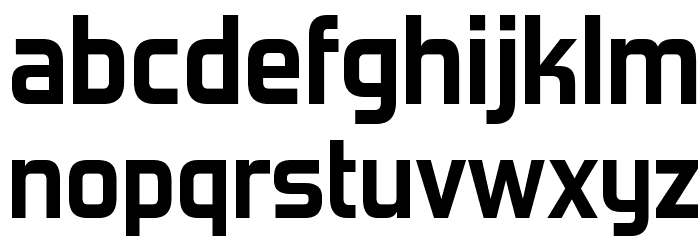 ForgottenFuturistRg-Bold Font LOWERCASE