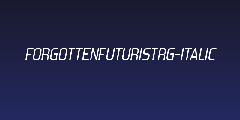 ForgottenFuturistRg-Italic Social Header