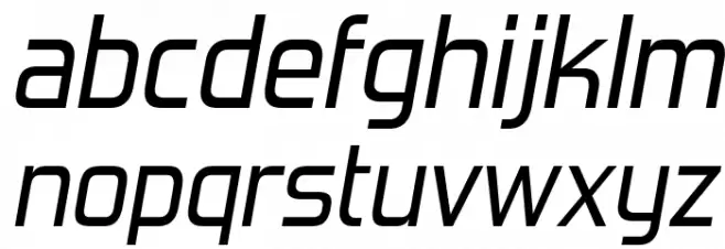 ForgottenFuturistRg-Italic Fonte MINÚSCULAS