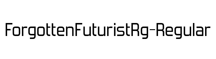 ForgottenFuturistRg-Regular フォント