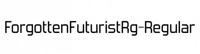 ForgottenFuturistRg-Regular  नि: शुल्क फ़ॉन्ट्स डाउनलोड