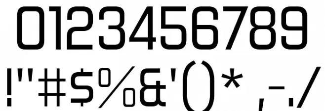 ForgottenFuturistRg-Regular フォント その他の文字