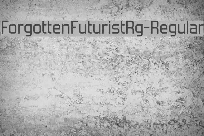 ForgottenFuturistRg-Regular Caratteri examples
