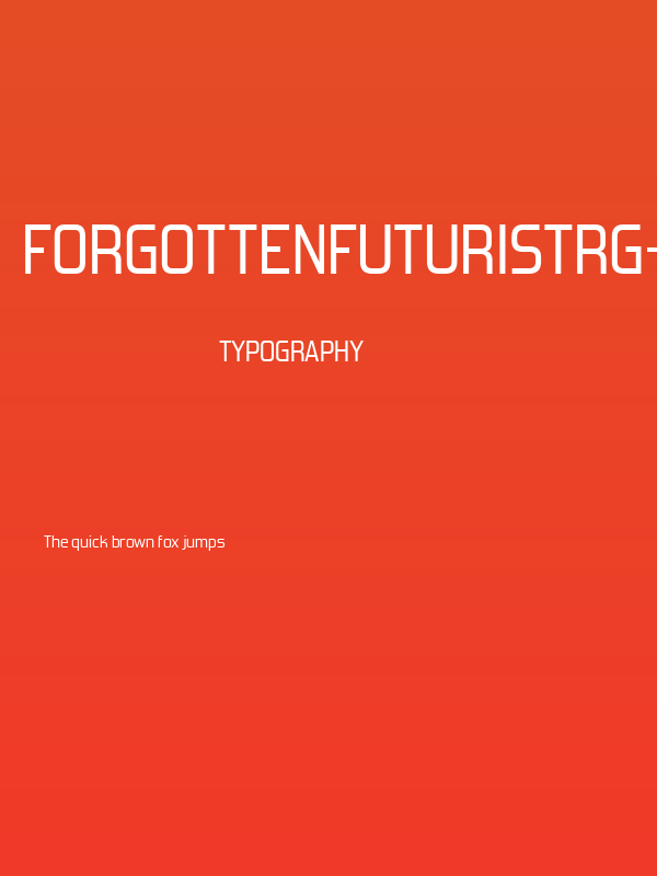 ForgottenFuturistRg-Regular Poster