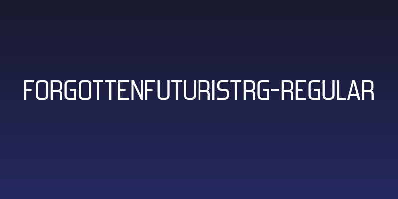 ForgottenFuturistRg-Regular Social Header
