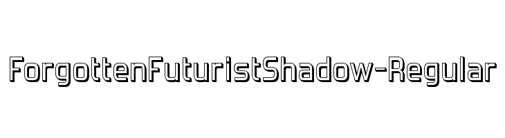 ForgottenFuturistShadow-Regular Font