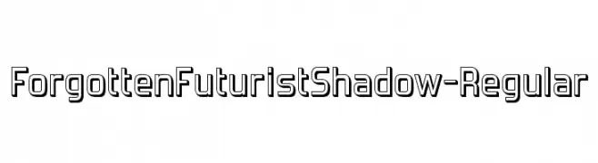 ForgottenFuturistShadow-Regular  Скачать бесплатные шрифты