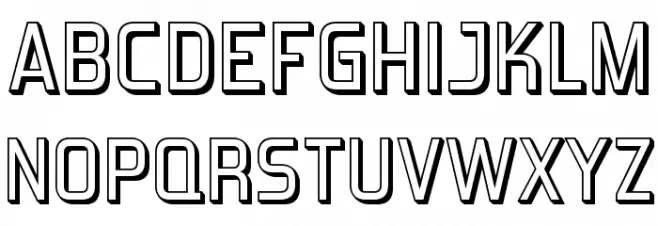 ForgottenFuturistShadow-Regular Fuentes MAYÚSCULAS