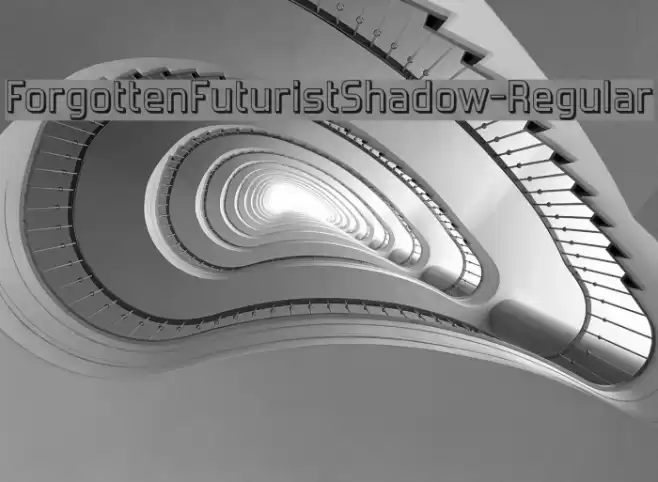 ForgottenFuturistShadow-Regular Font examples