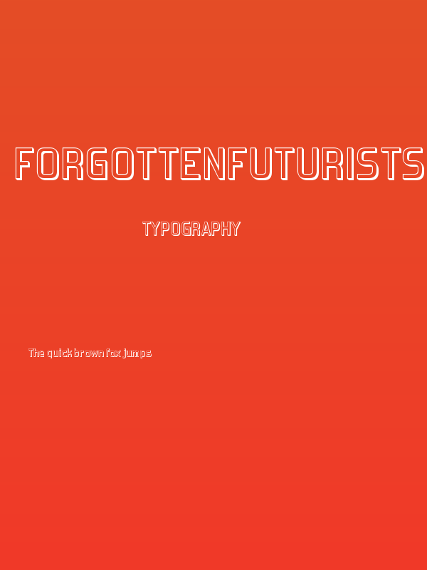 ForgottenFuturistShadow-Regular Poster