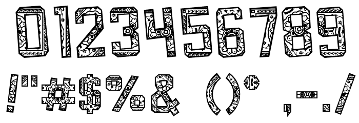 ForgottenPlaybill Font OTHER CHARS