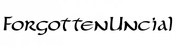 ForgottenUncial  フリーフォントのダウンロード