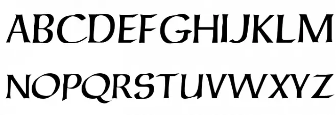 ForgottenUncial Шрифта ВЕРХНИЙ