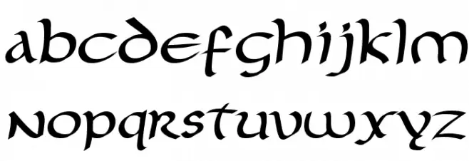 ForgottenUncial Шрифта строчной