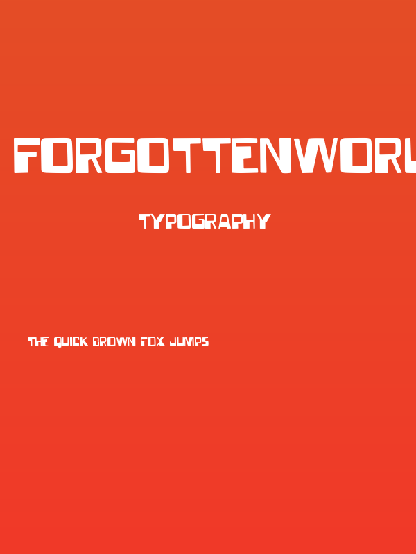 ForgottenWorld Poster