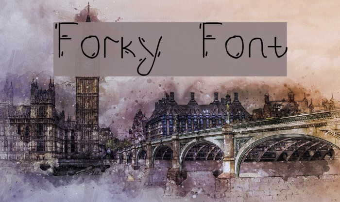 Forky Font examples