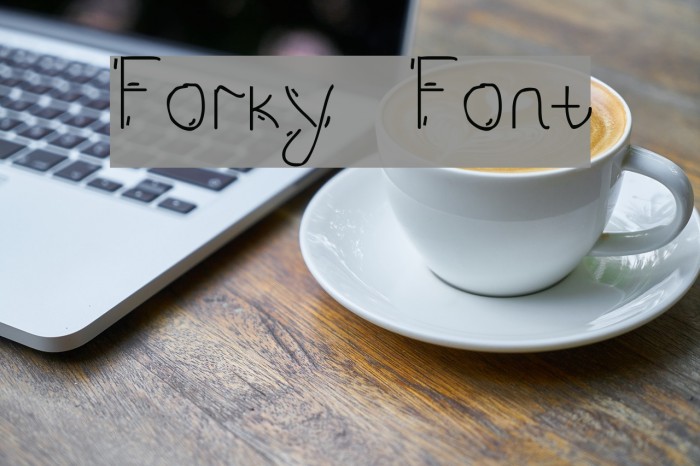 Forky Font examples