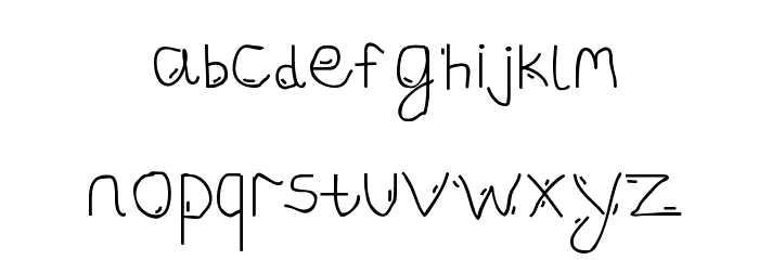 Forky Font LOWERCASE