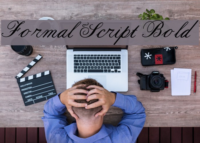 Formal Script Bold Font examples