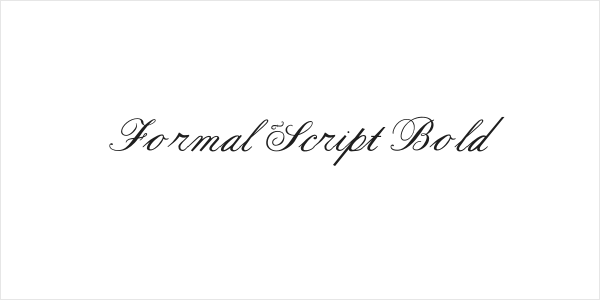 Formal Script Bold Logo